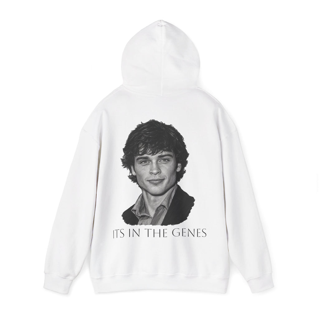 tom welling ITS IN THE GENES - Minimal Portrait Back Print hoodie