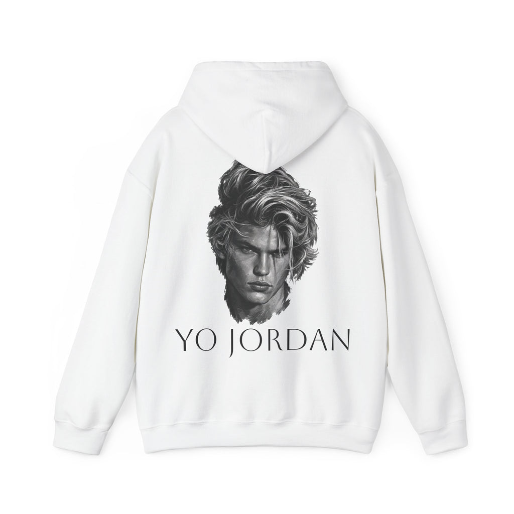 YO JORDAN - Minimal Portrait Back Print hoodie