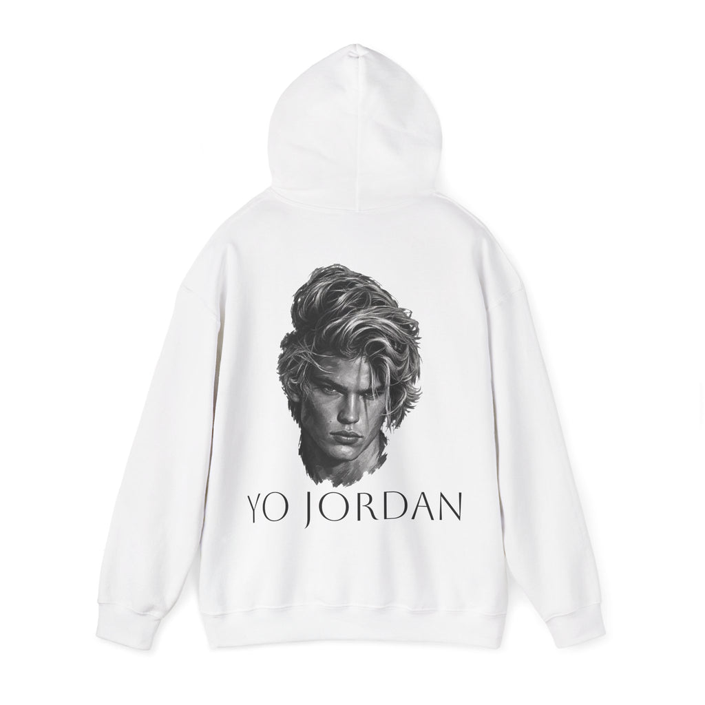 YO JORDAN - Minimal Portrait Back Print hoodie