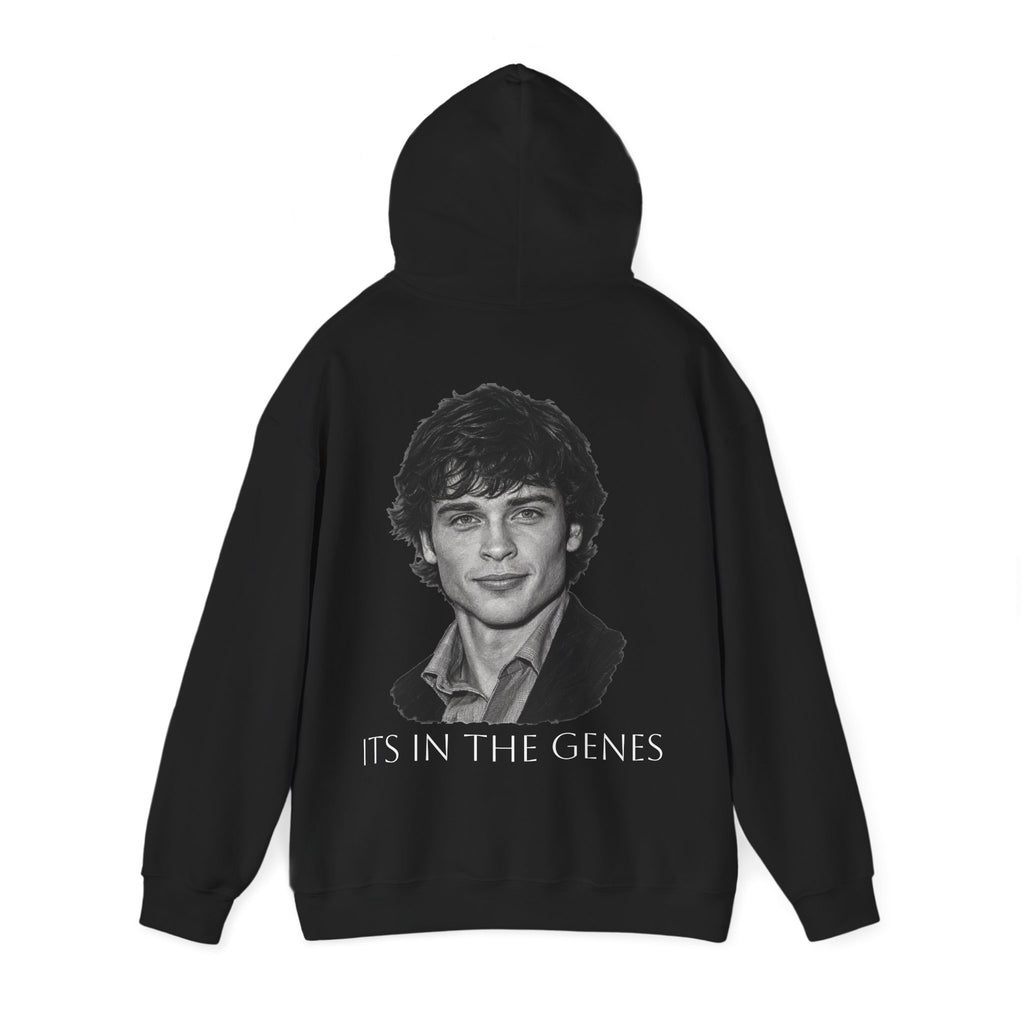 tom welling ITS IN THE GENES - Minimal Portrait Back Print hoodie