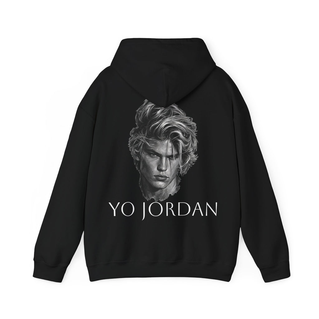 YO JORDAN - Minimal Portrait Back Print hoodie