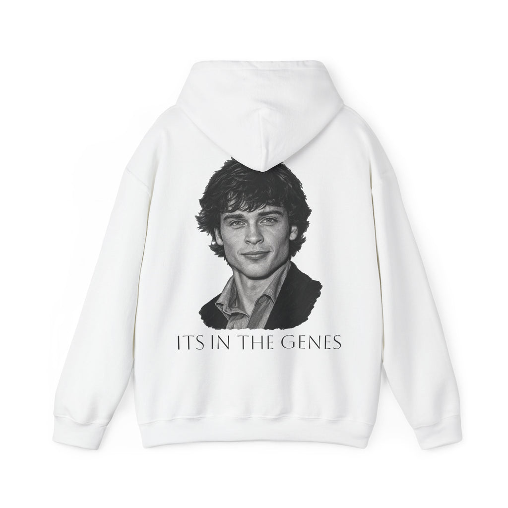 tom welling ITS IN THE GENES - Minimal Portrait Back Print hoodie