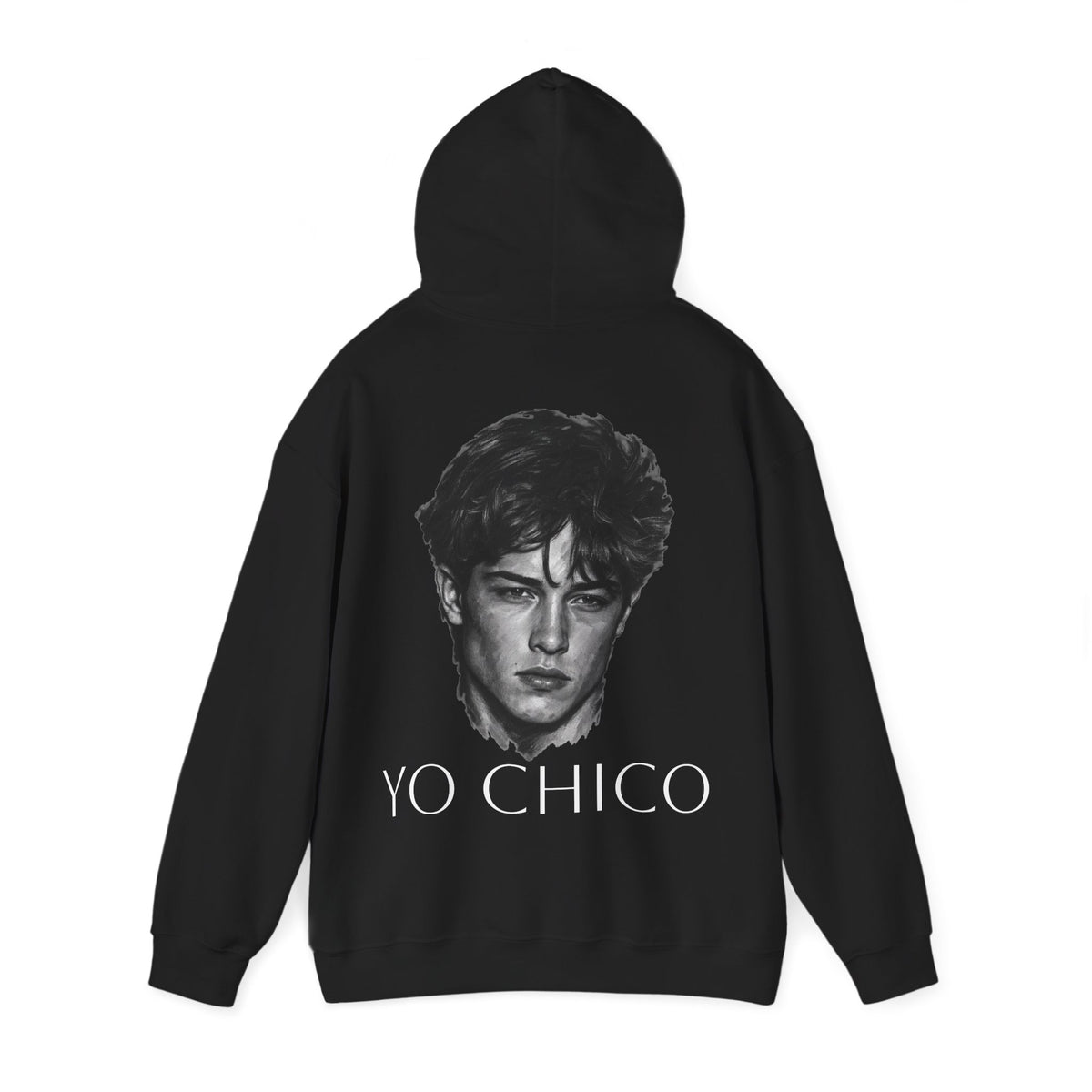 Yo Chico Graphic Hoodie — Minimal Portrait Back Print